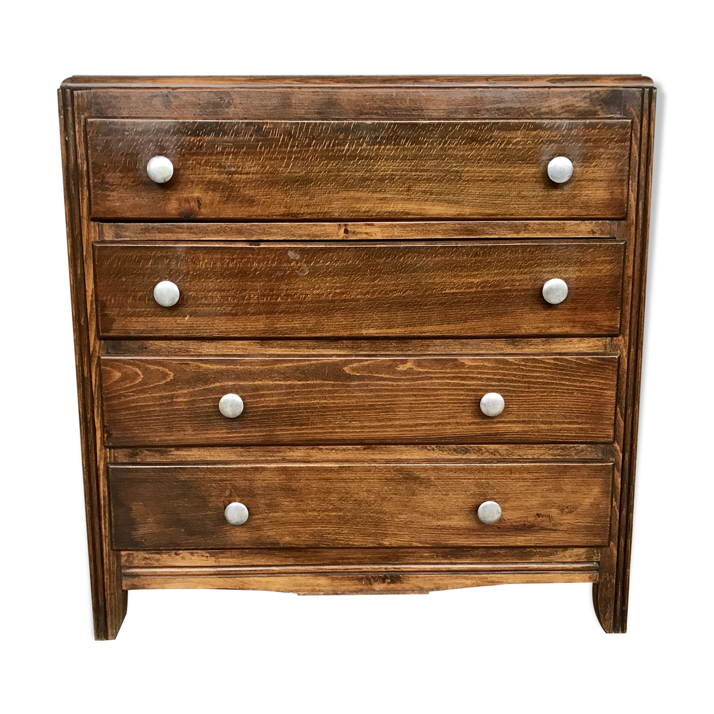 Vintage commodity - oak - art deco - 4 drawers