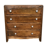 Vintage commodity - oak - art deco - 4 drawers