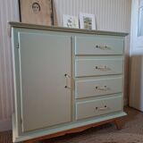 Chest of drawers, sideboard in painted wood