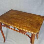 Thonet table or desk No. 8122, circa 1910, oak top.