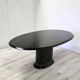 Table ovale en marble, années 1980