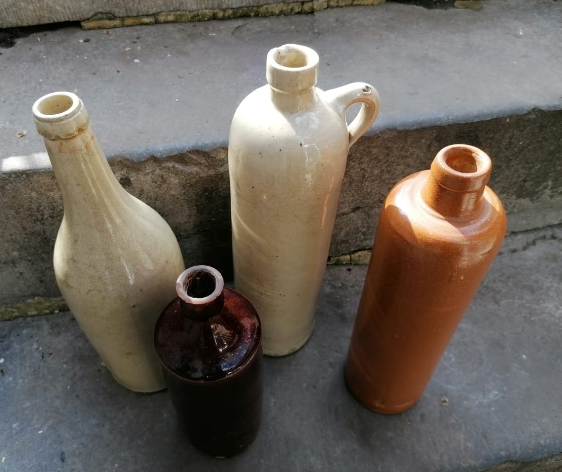 Set of sandstone bottles