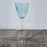 Collectible irregular blown stemmed glass