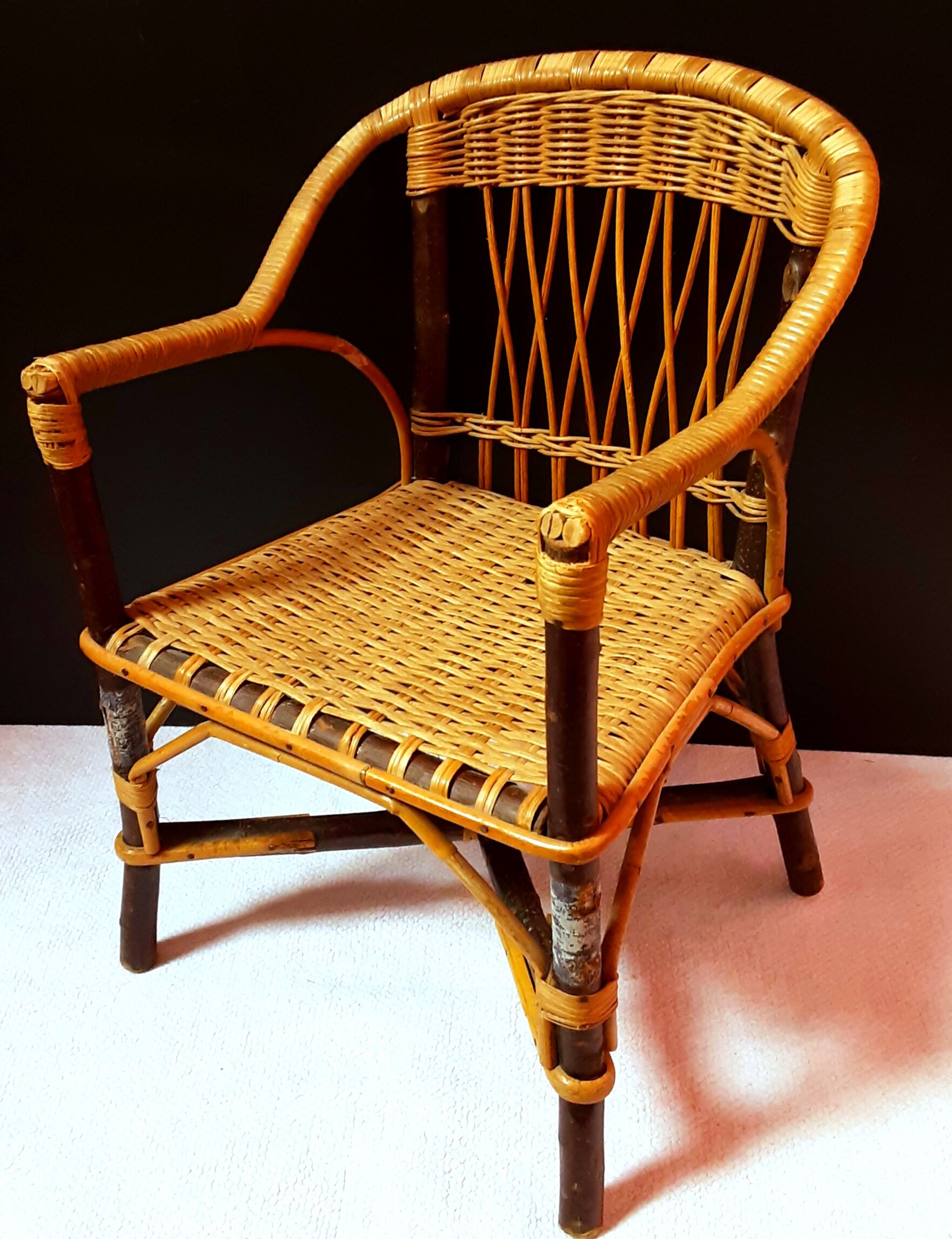 Children's rattan chair
