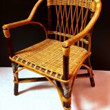 Fauteuil rotin enfant