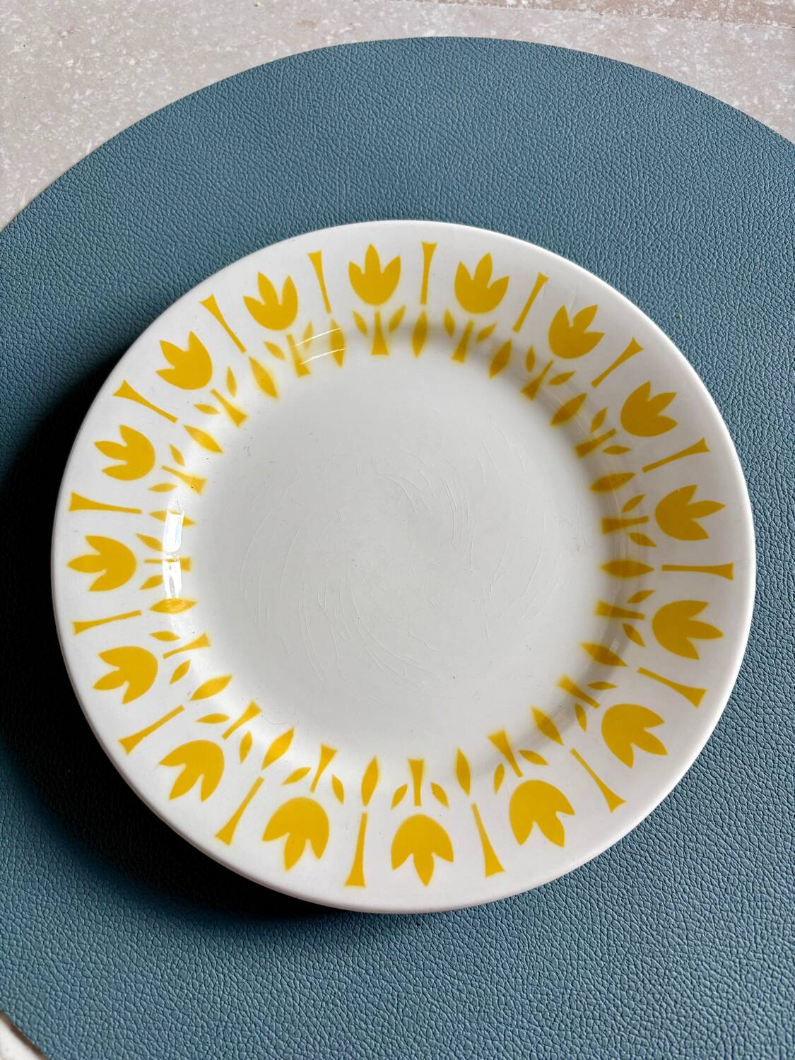 Set of 3 dessert plates "Lys" – Digoin Sarreguemines