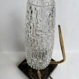 Marble table lamp and chiseled glass