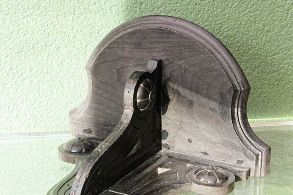 Console d'applique Napoléon III en bois noirci