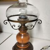Old glass globe lamp, vintage