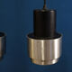 Suite de 4 suspensions space age en inox brossé