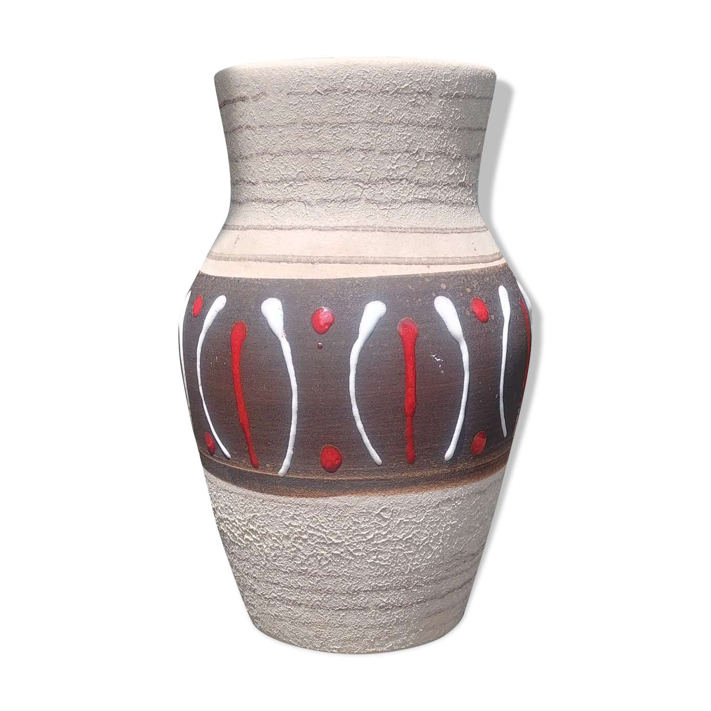 W.Germany Vintage 60s vase in matt glazed ceramic