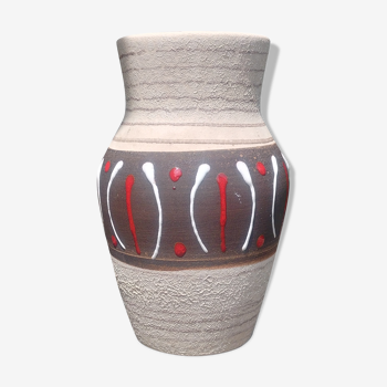 W.Germany Vintage 60s vase in matt glazed ceramic