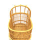Berceau en rotin vintage pour bébé