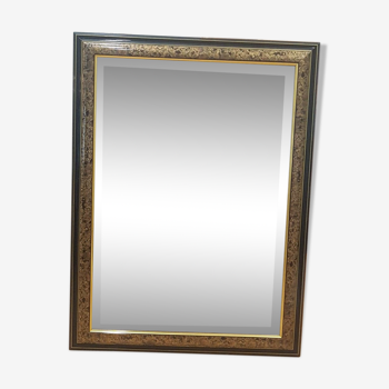 Bevelled mirror 70's - 83x62cm