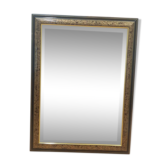 Bevelled mirror 70's - 83x62cm