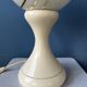 Lampe de table Space Age en verre opalin blanc