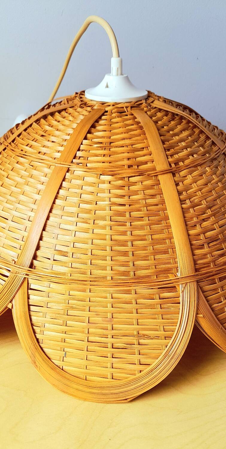 Rattan flower suspension 1960
