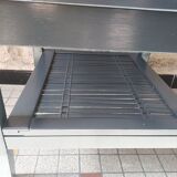 Glass and teak table