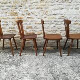 Mismatched bistro chairs