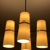 Lustre diabolical 8 lights Maison Lunel 1950