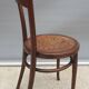 Bistro chair pyroengraved motif 1900 Art Nouveau