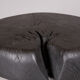 Solid wood sculptural side table, original contemporary design, logniture