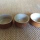 Series of 3 sandstone bowls