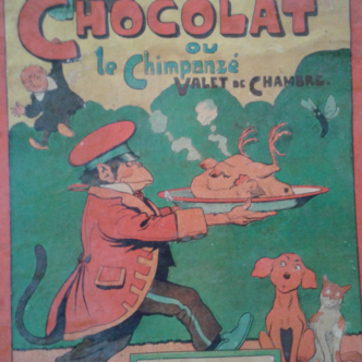 Listed BD "chocolate or the chimpanzee Footman"