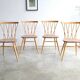 Set of four "candlestick" chairs by Lucian Ercolani