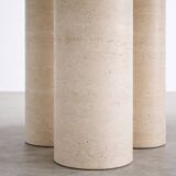 Round dining table in travertine – Ø 140 cm