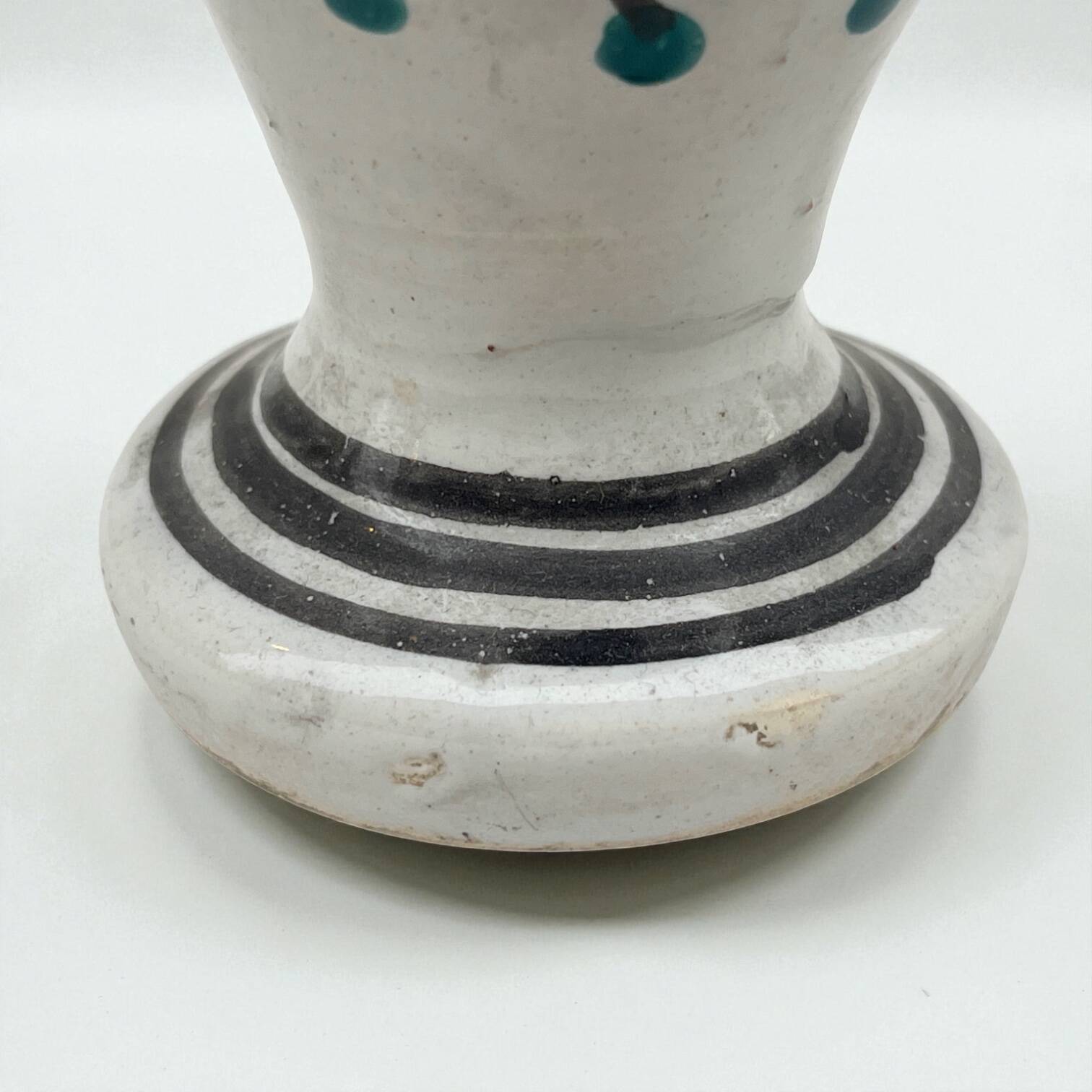 Vintage hand-painted Mediterranean ceramic vase - Berber vase