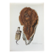 Polypore Mushroom Botanical Illustration. Vintage Print from the 60s.