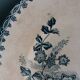 Flat plate, ironstone, Saint Amand, Margot decoration, Amandinoise company, 1920.