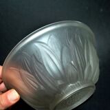 ART DECO molded glass cup signed Etling France