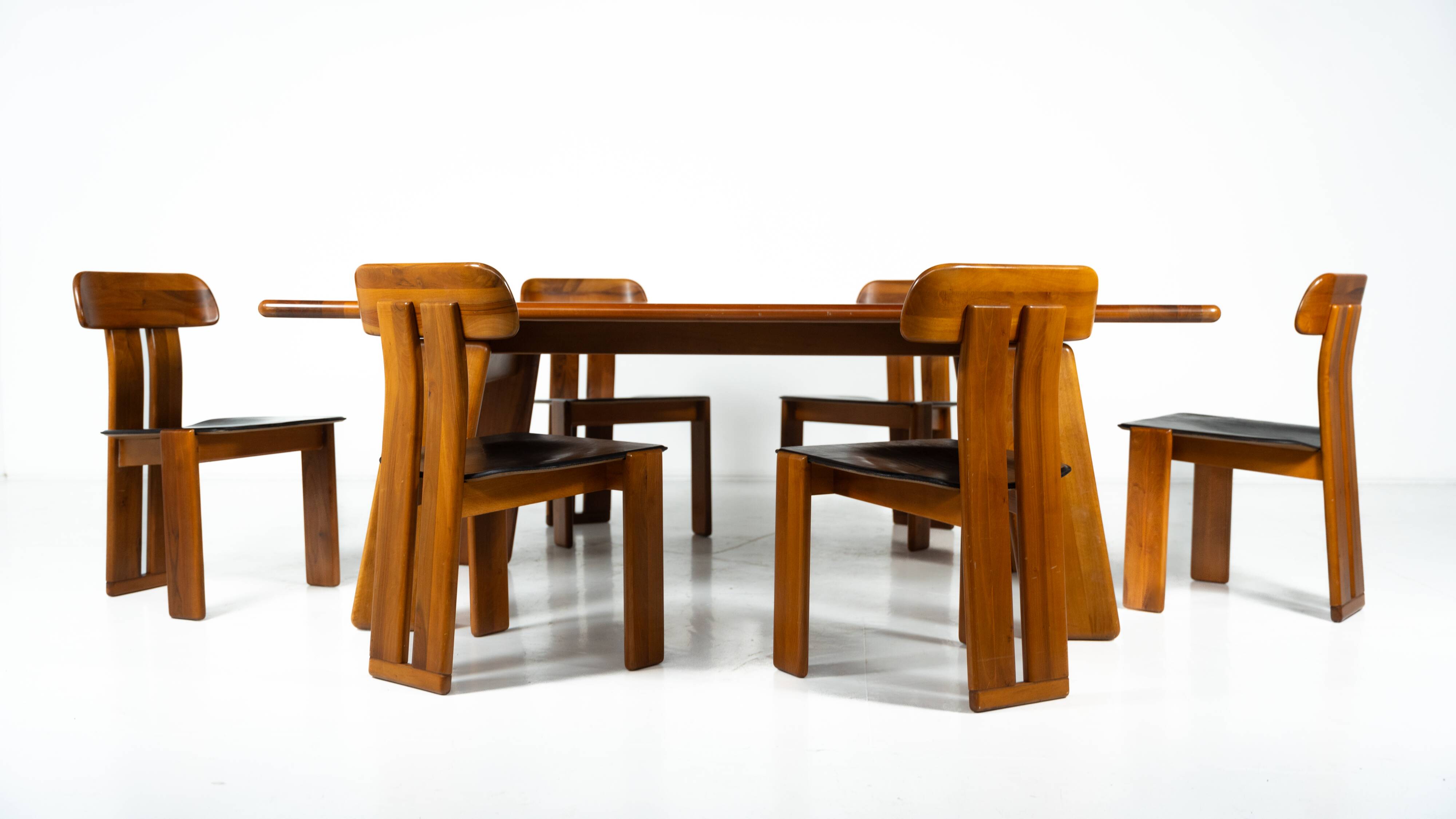 Set of 6 "Sapporo" chairs by Mario Marenco for Mobilgirgi, 1970.