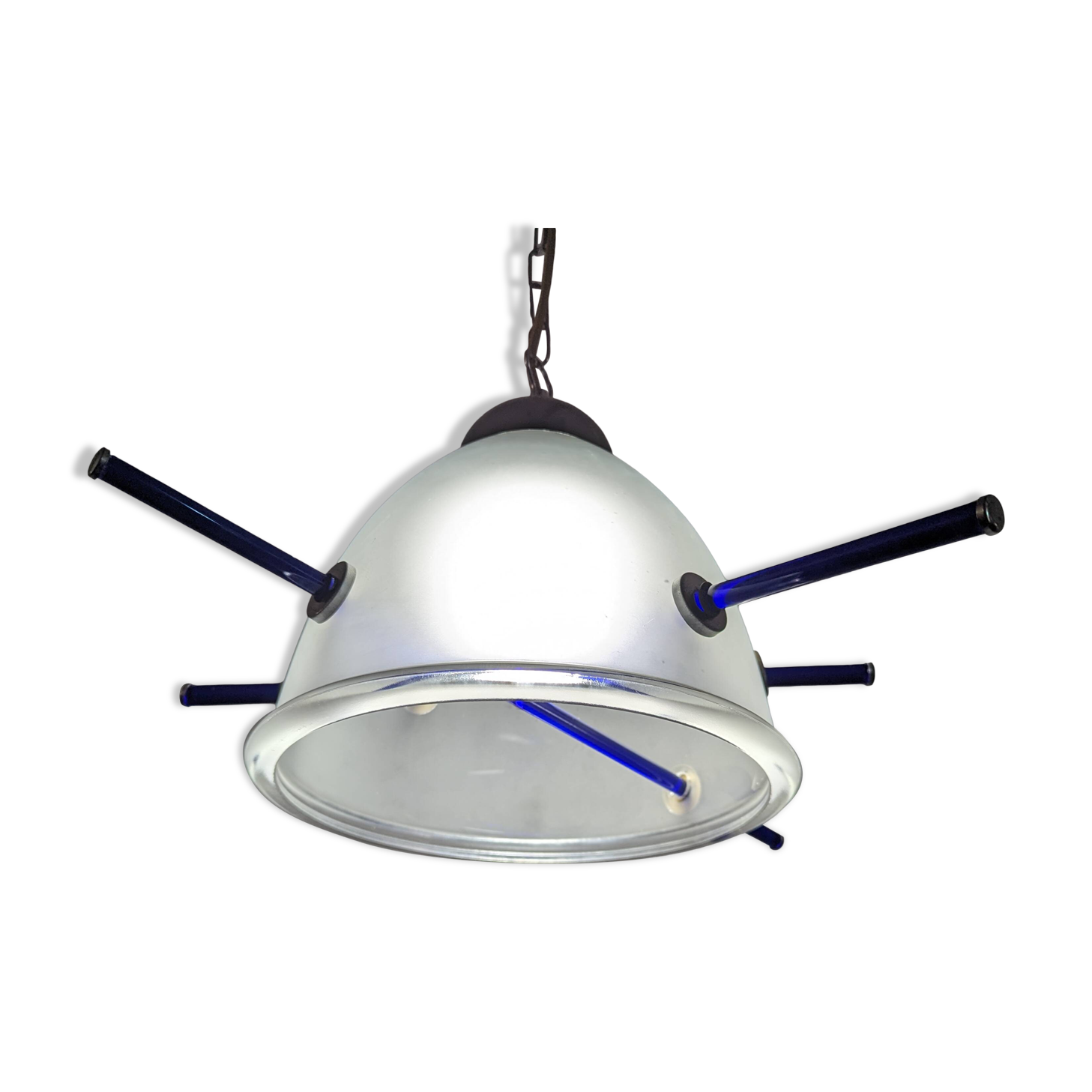 Italian designer pendant lamp with murano glass
