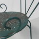 Ensemble de 4 chaises de jardin vintage en acier