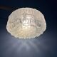 Vintage mid-century decorative thick glass ceiling lamp