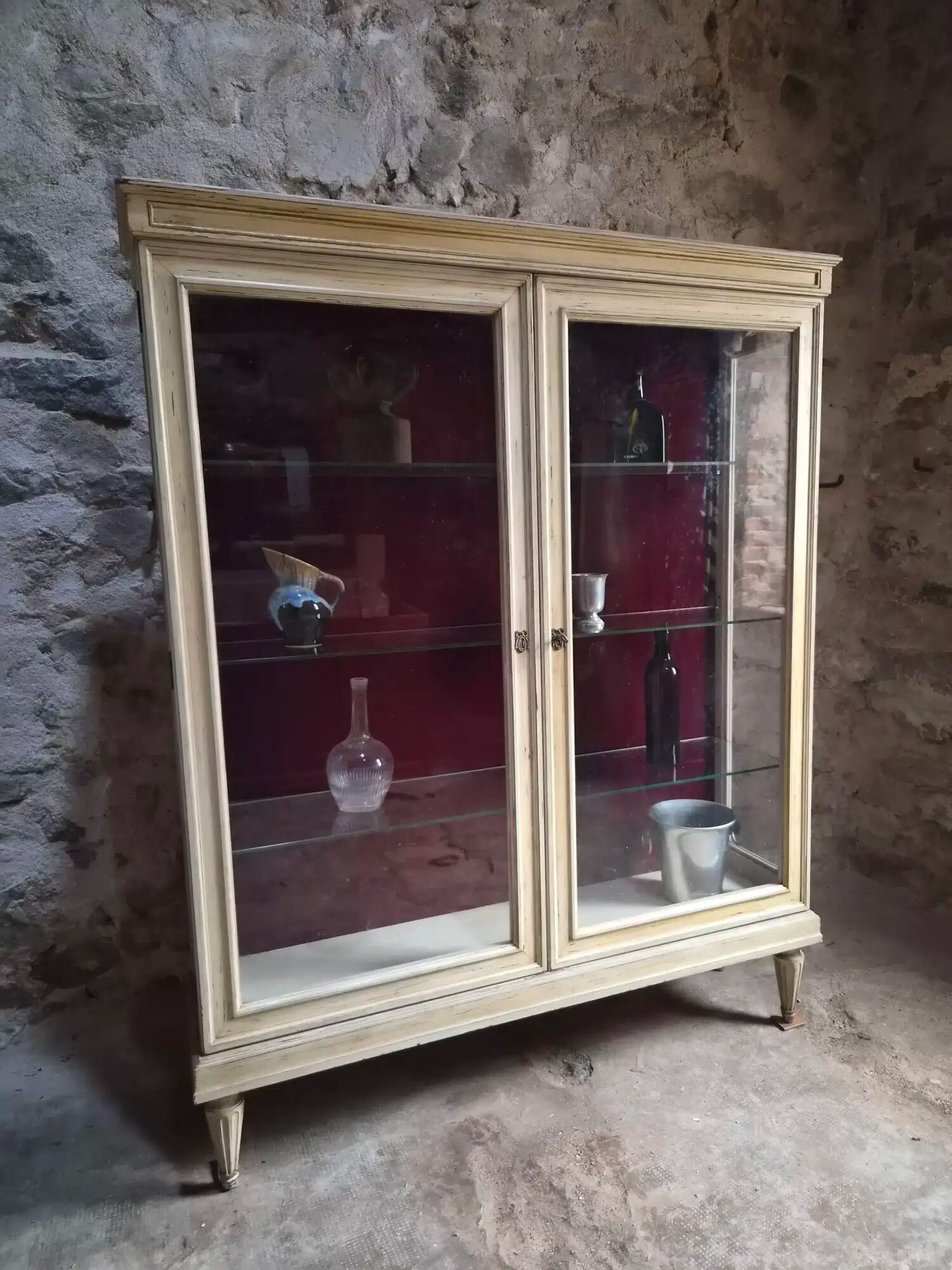 Vintage French display cabinet / Shop display cabinet