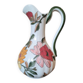 Pichet Gien "Les Grandes Fleurs" 30 June 1984 – Painted earthenware