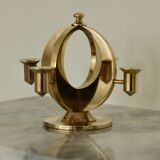 Candélabre suédois en laiton par Arthur Pe Kolbäck