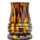 Vase en verre Spatterglass Art Déco, en verre, Tchécoslovaquie, années 1930