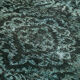 Handmade carved anatolian 1980s 176 cm x 286 cm black rug