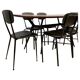 Midcentury modern six seats dining table, Italy 1960 's