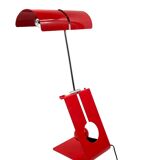 Mauro Martini, red 'Picchio' woodpecker table lamp, F.lli Martini Italy 1970s