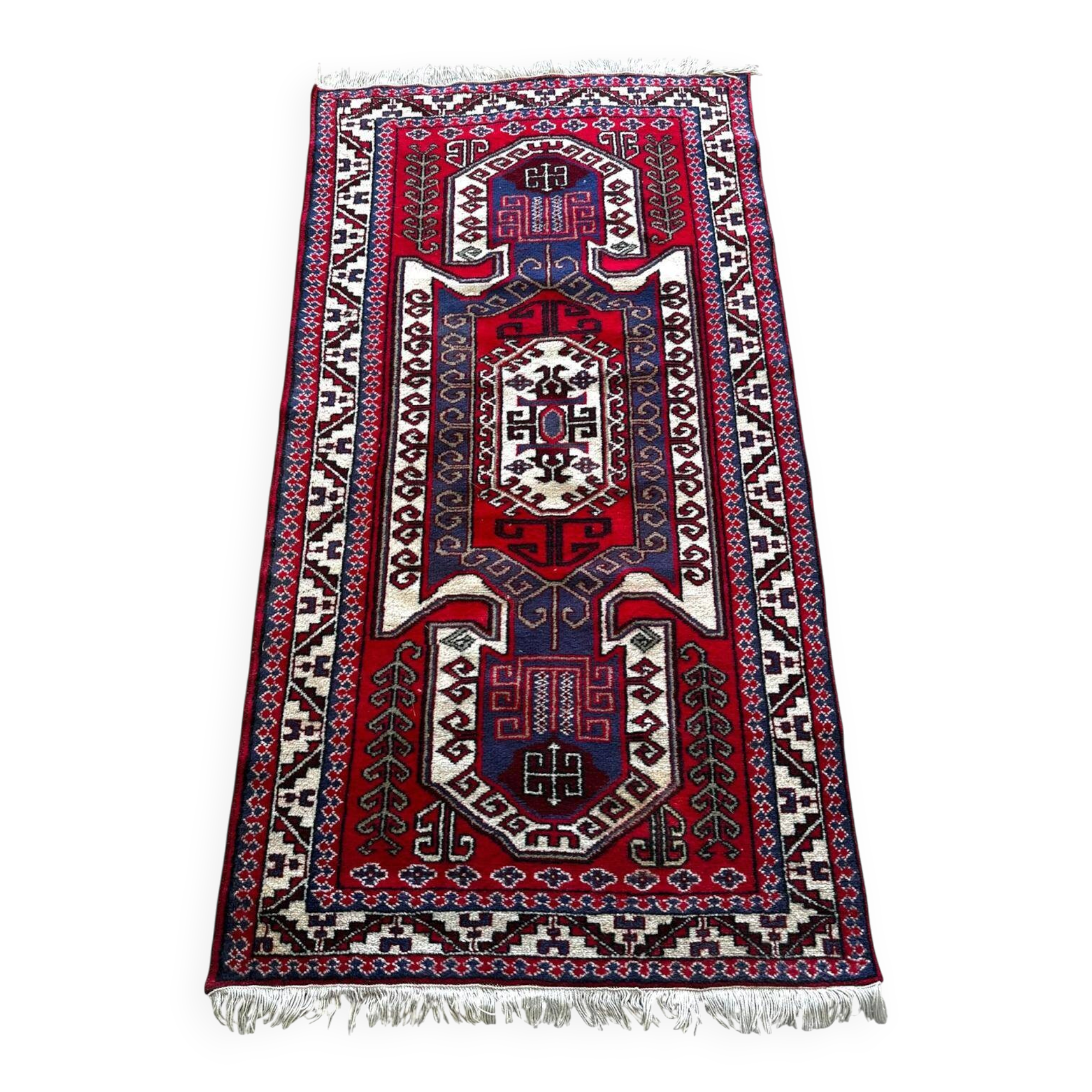 Handmade Persian rug 190cm x 100cm