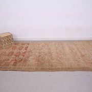Peach Vintage Moroccan Rug 164 x 376 cm - Berber Wool Rug - Handmade Rug