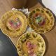 Set of 3 Sarreguemines slushie dessert plates