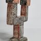 Ethnic candle holder with two branches, Moroccan handicrafts, 18 cm