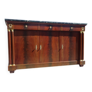 enfilade en acajou flammé,